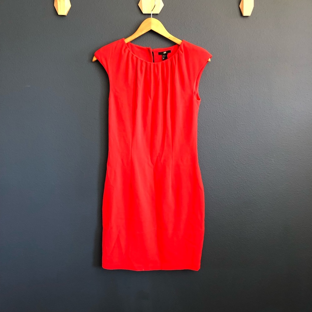 Cute Red Cap Sleeve Dress